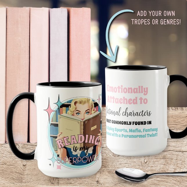 Caneca Engraçado Romance Book Passa Citação (unique book lovers coffee mug for romance tropes genres gift idea for her sayings quotes for fiction)