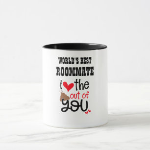 Caneca Engraçado ROOMMATE Eu amo o POOP Out You EMOJI