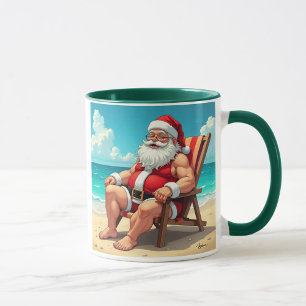 Caneca Engraçado Santa Claus Mug