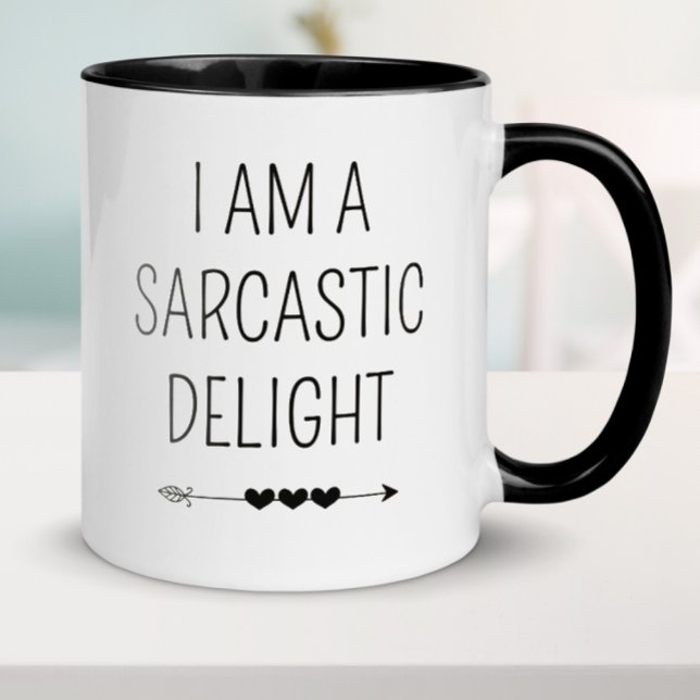 Caneca Engraçado Sarcasm (Criador carregado)