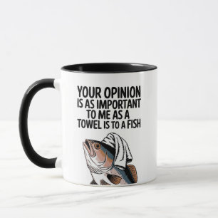 Caneca Engraçado Sarcástico Cita Mug, Engraçados Peixes