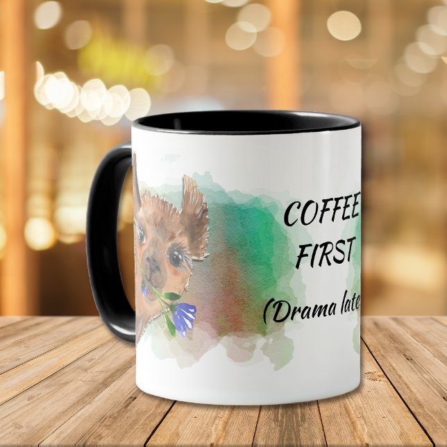 Caneca Engraçado Sem Drama Llama Mug (Criador carregado)