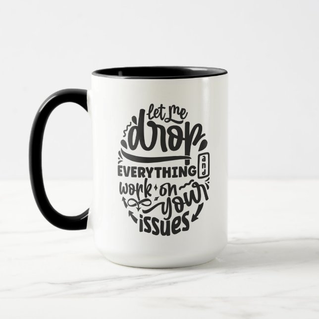 Caneca Engraçado trabalho de arte (Esquerda)