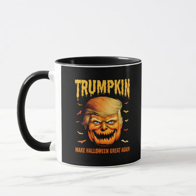 Caneca Engraçado Usa Pumpkin Trumpkin Faz Excelente De Ha (Esquerda)