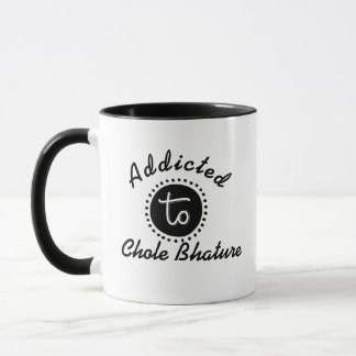 Caneca Engraçado viciado em Chole BhatureChai Tea Pun