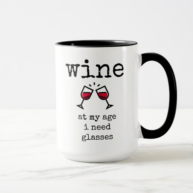 Caneca Engraçado, Vinho, Cotação, Café (Direita)