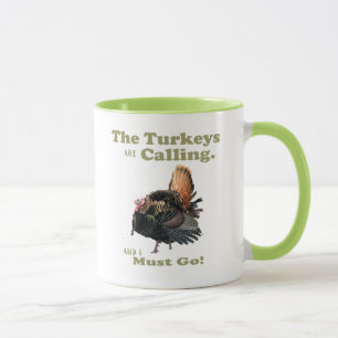 Caneca Engraçado Wild Turkey Hunting Quote Mug