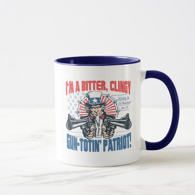 Caneca Engrenagem Arma-Toting amarga, Clingy do tio Sam (Direita)