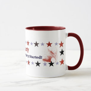 Caneca Engrenagem política do tea party