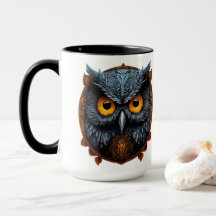 Enigma Ascendente: Apollyon Sigil Owl White Mug