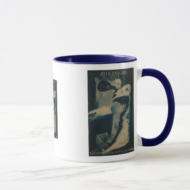 Caneca Enigma azul (Direita)