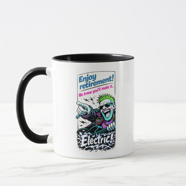 Caneca Enjoy Electric retirement! (Esquerda)