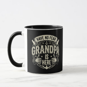 Caneca Enquanto Eu Não Tenho Medo Vovô Está Aqui 