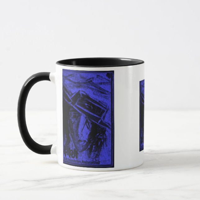 CANECA ENREDO AZUL (Esquerda)