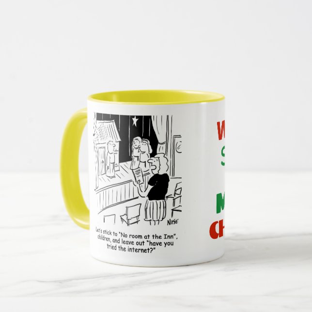 Caneca Ensaio de Natividade Escolar (Frente Esquerda)