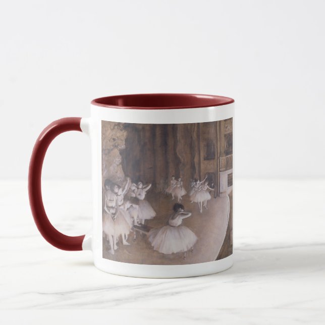 Caneca Ensaio no palco, 1874 do balé de Edgar Degas | (Esquerda)