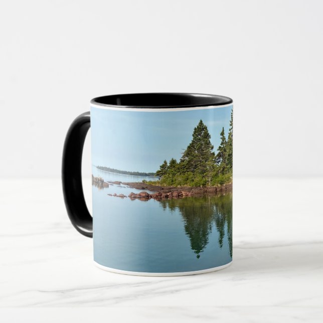 Caneca Enseada de Malone da Ilha Royale e lagoa lisa  (Frente Esquerda)