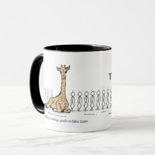 Caneca Ensinando uma girafa à cômoda