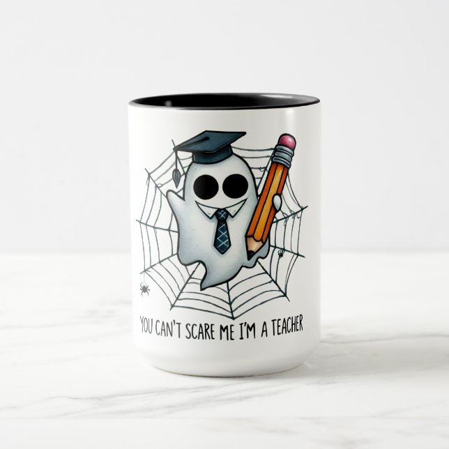 Caneca Ensinar e Terror - Fantasmas não suportam uma chan (Centro)