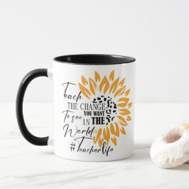 Caneca ensine a mudança que você quer ver no presente mun