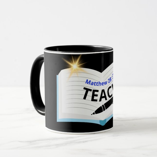 Caneca Ensino ( Matthew 28 : 20 ) Mug&Cup (Frente Esquerda)