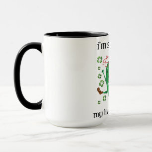 Caneca Então irlandês meu fígado dói