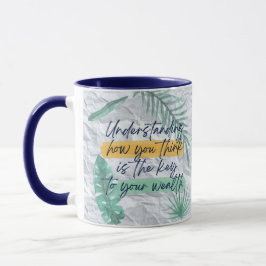 Caneca "Entender seu pensamento é riqueza"
