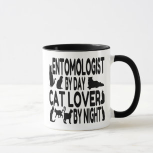 Caneca Entomologista do Cat Lover