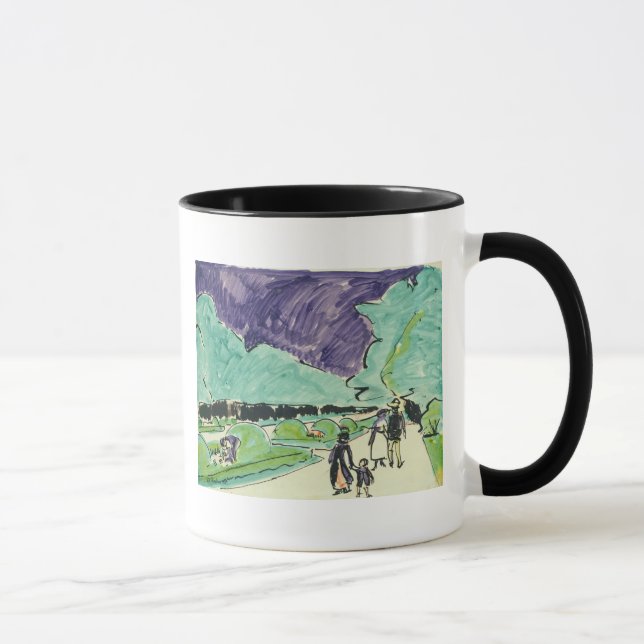 Caneca Entrada a um grande jardim em Dresden, 1905 (Direita)