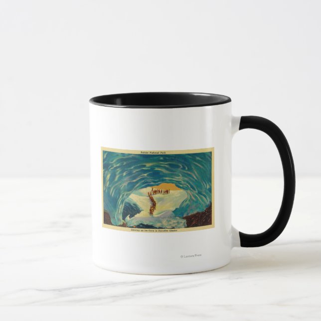 Caneca Entrando em uma caverna de gelo no Glaciar Paraíso (Direita)