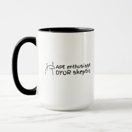 Caneca Entusiasta de APE, Cético de DYOR | Meme engraçado