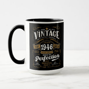 Caneca Envelhecido à Perfeição 1946 Aniversário de 80 ano