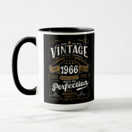 Caneca Envelhecido à Perfeição Vintage 1966 Aniversário 6