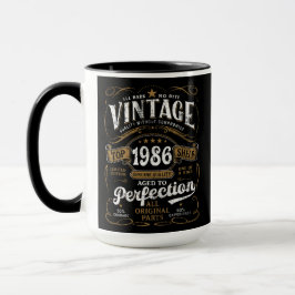 Caneca Envelhecido à Perfeição Vintage 1986 Aniversário 4