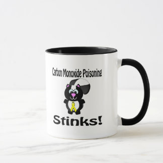 Caneca Envenenamento por Monóxido de Carbono Cheira a Sen