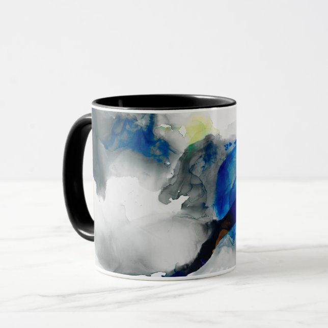 Caneca Ephemeral - Azul e Cinza (Frente Esquerda)