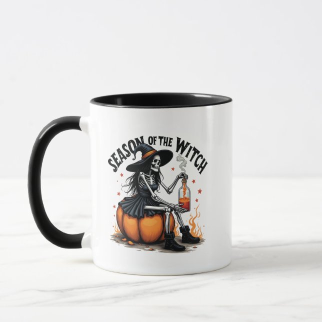 Caneca Época Da Bruxa Spooky Hallowee Wtich (Esquerda)