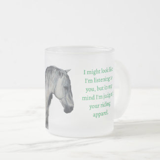 Caneca Equestre com Cavalo Branco para o Prato de