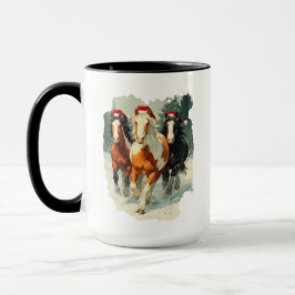 Caneca Equestrian Christmas Coffee Mug