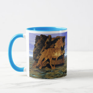 Caneca Equídeos Islandeses em Pedra