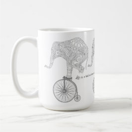 Caneca Equilíbrio de Bicicletas de Pernalonga de Elefante
