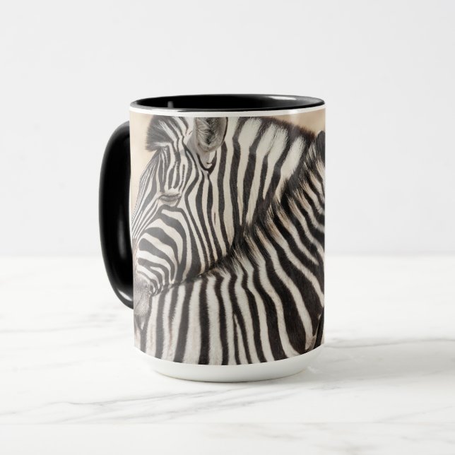 Caneca Equinos de Burchell Lutando (Frente Esquerda)