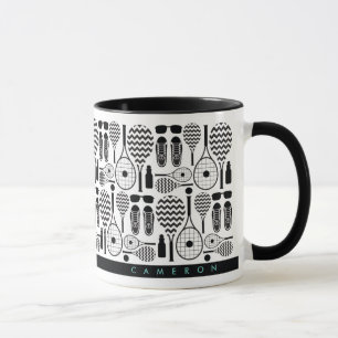 Caneca Equipamento de Tênis moderno e acessórios - Mug de