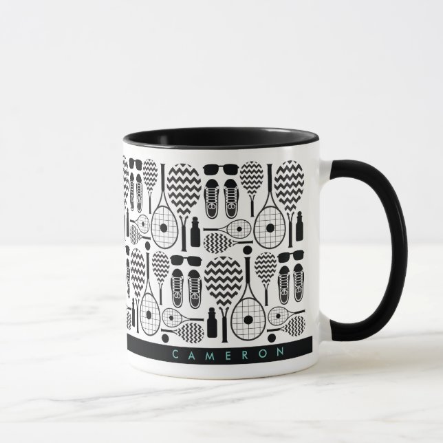Caneca Equipamento de Tênis moderno e acessórios - Mug de (Direita)