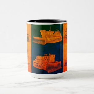 CANECA EQUIPAMENTO PESADO DO ENGENHEIRO OPERACIONAL COM B