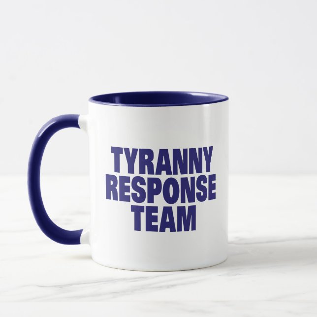 Caneca Equipe da resposta da tirania (Esquerda)