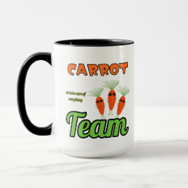 Caneca Equipe de cenouras engraçadas