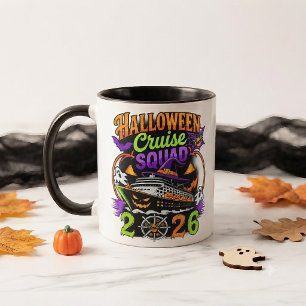 Caneca Equipe de Cruzeiro de Halloween 2026 Camisas de Cr