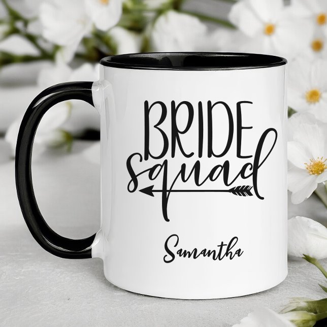 Caneca Equipe de Noiva Personalizada (Personalized Bridesmaid Mug)
