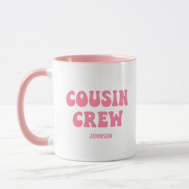 Caneca Equipe de Primos Natal Presente de Reunião de Famí (Esquerda)